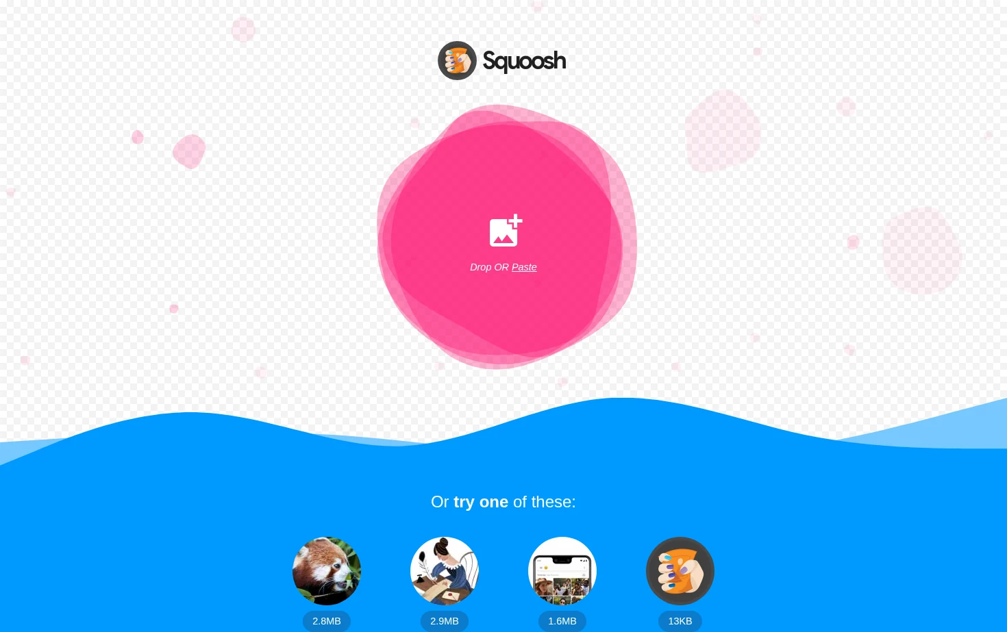 Squoosh 页面快照